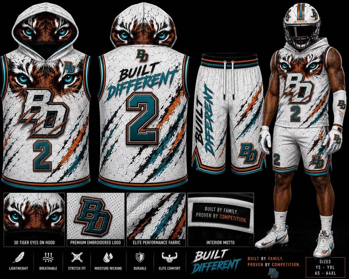 SIGNATURE BUILT DIFFERENT HOME JERSEY SET