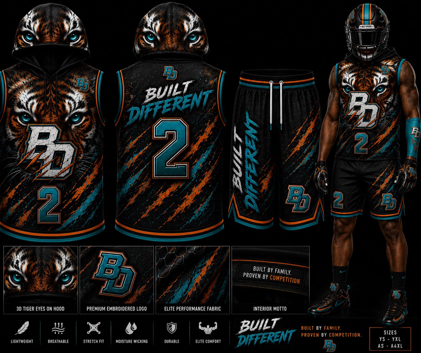 SIGNATURE BUILT DIFFERENT AWAY JERSEY SET